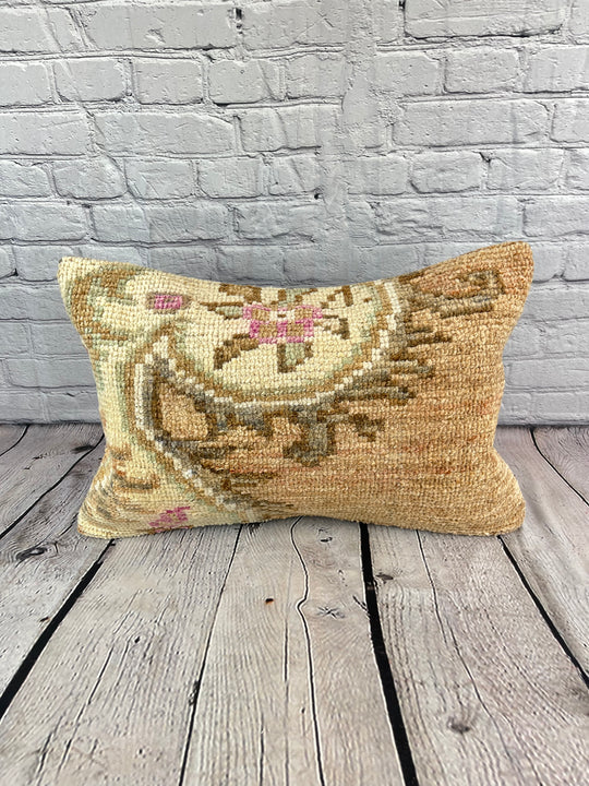 16 x 24 Rug Pillow Aegean Retreat Turkish Pillow Cushion Cover #7470