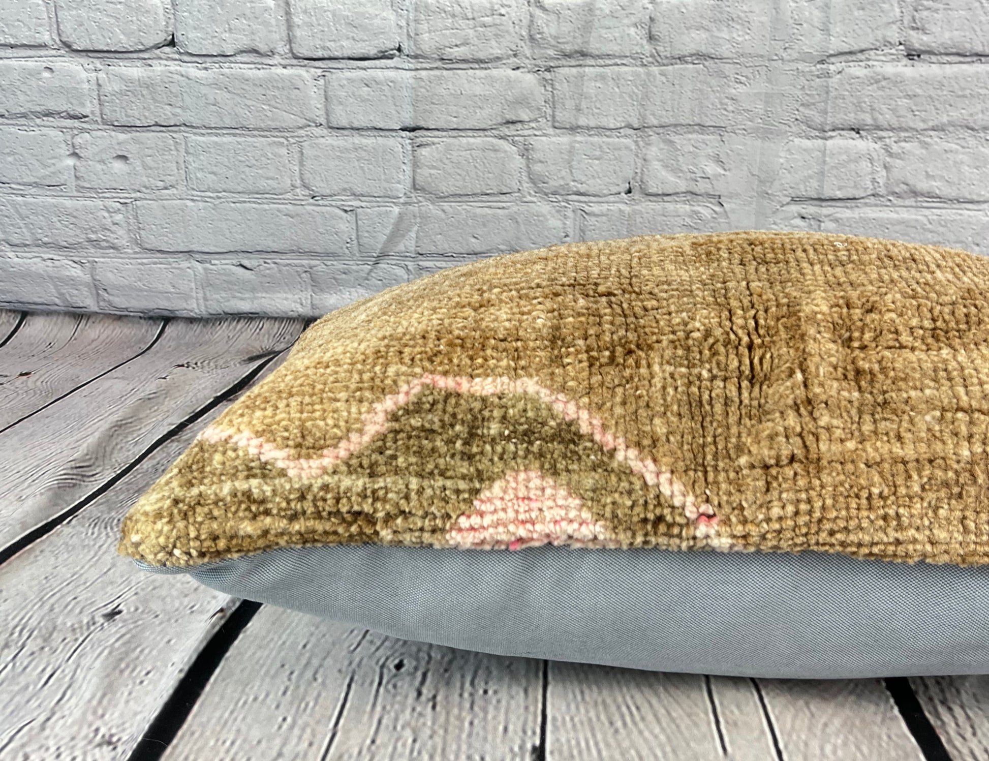 16 x 24 Rug Pillow Golden Haven Turkish Pillow Cushion Cover #7441