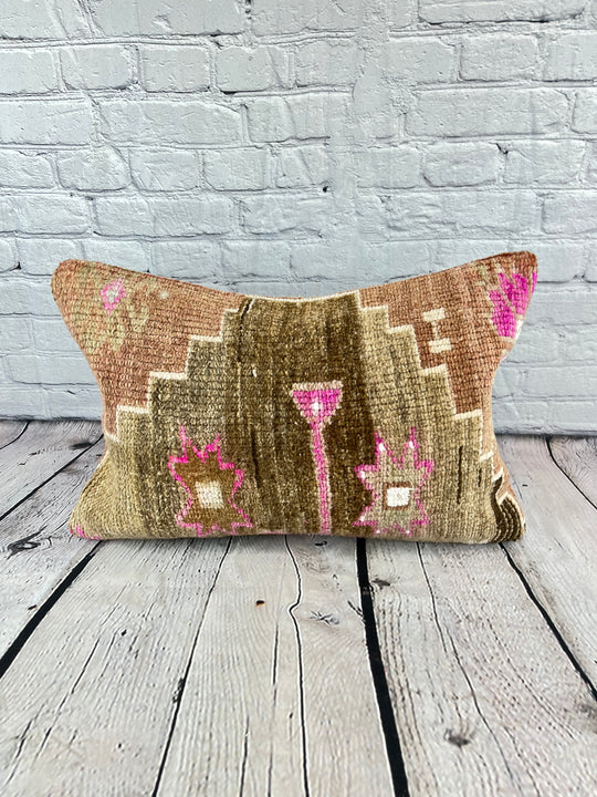 16 x 24 Rug Pillow Anatolian Harmony Turkish Pillow Cushion Cover #7455