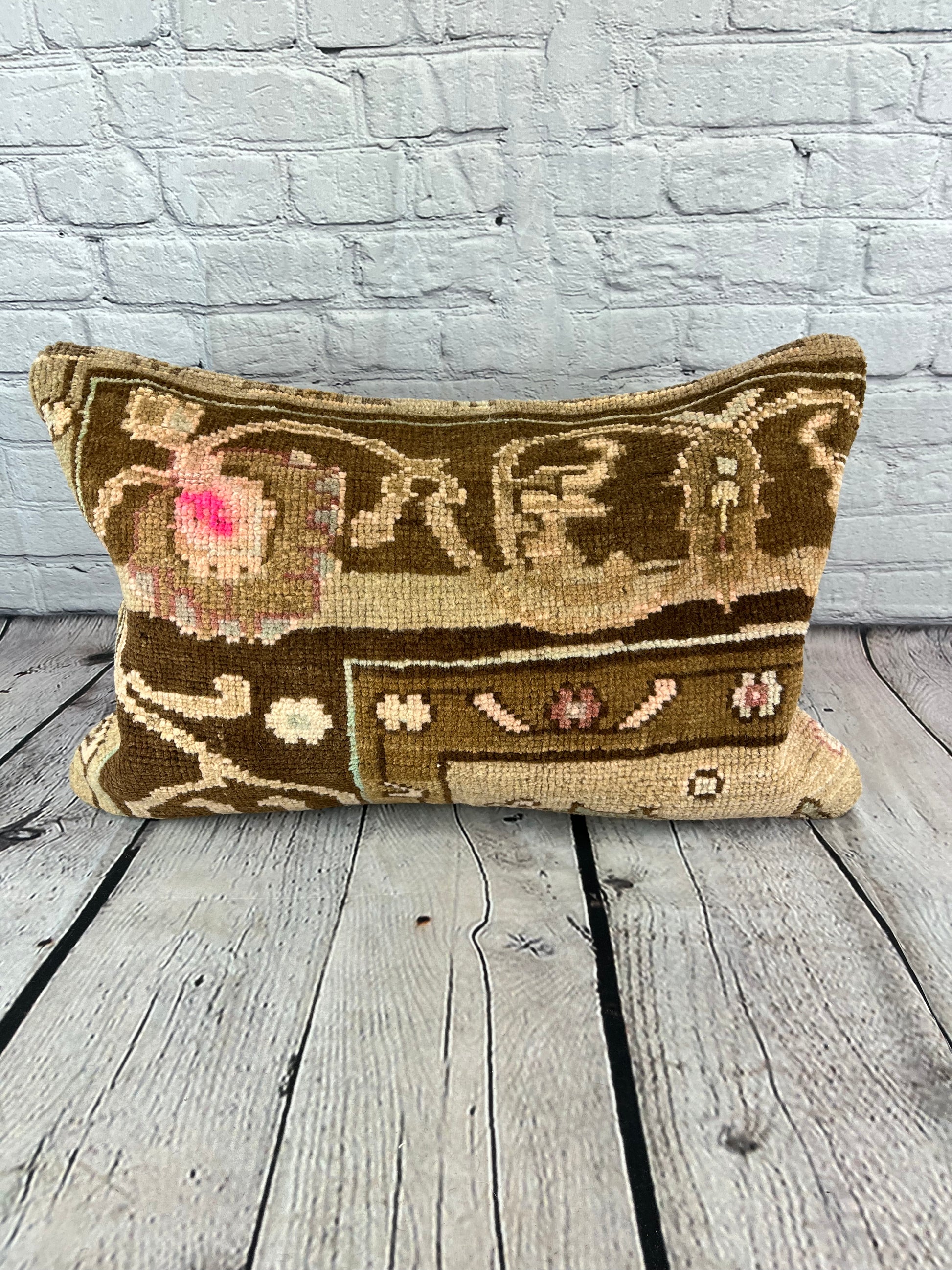16 x 24 Rug Pillow Sultan's Serenade Turkish Pillow Cushion Cover #7716