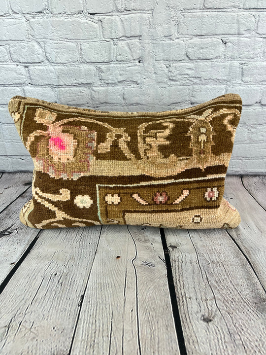 16 x 24 Rug Pillow Sultan's Serenade Turkish Pillow Cushion Cover #7716