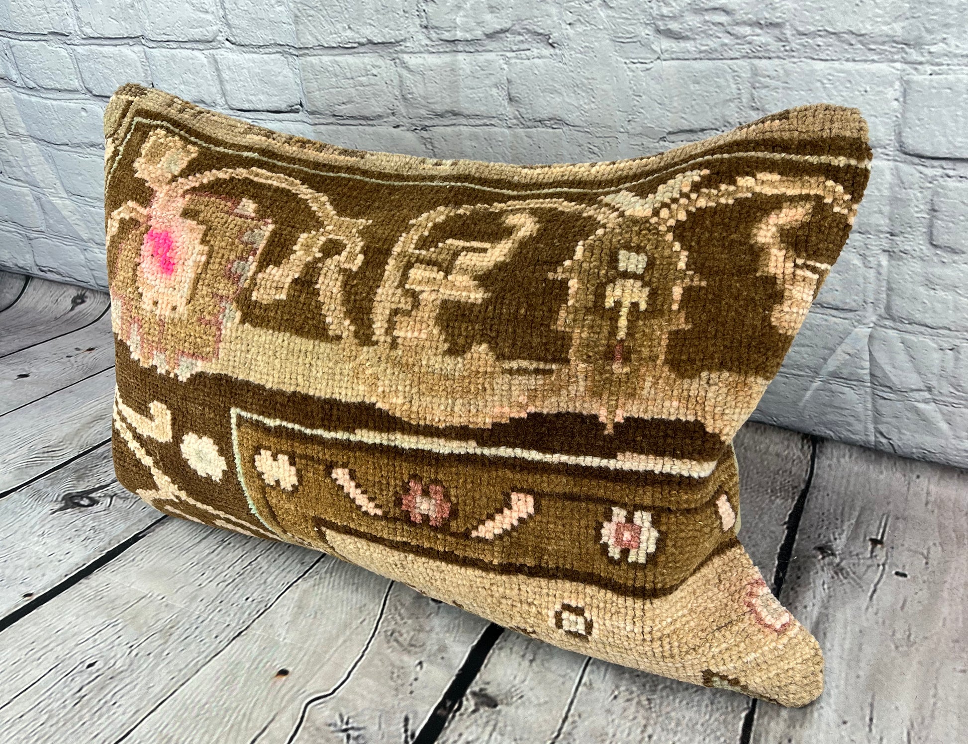 16 x 24 Rug Pillow Sultan's Serenade Turkish Pillow Cushion Cover #7716