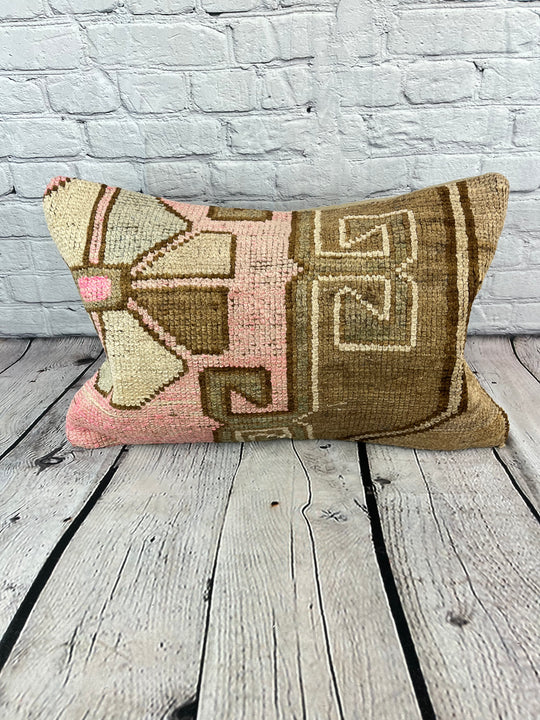 16 x 24 Rug Pillow Aegean Bliss Turkish Pillow Cushion Cover #7683