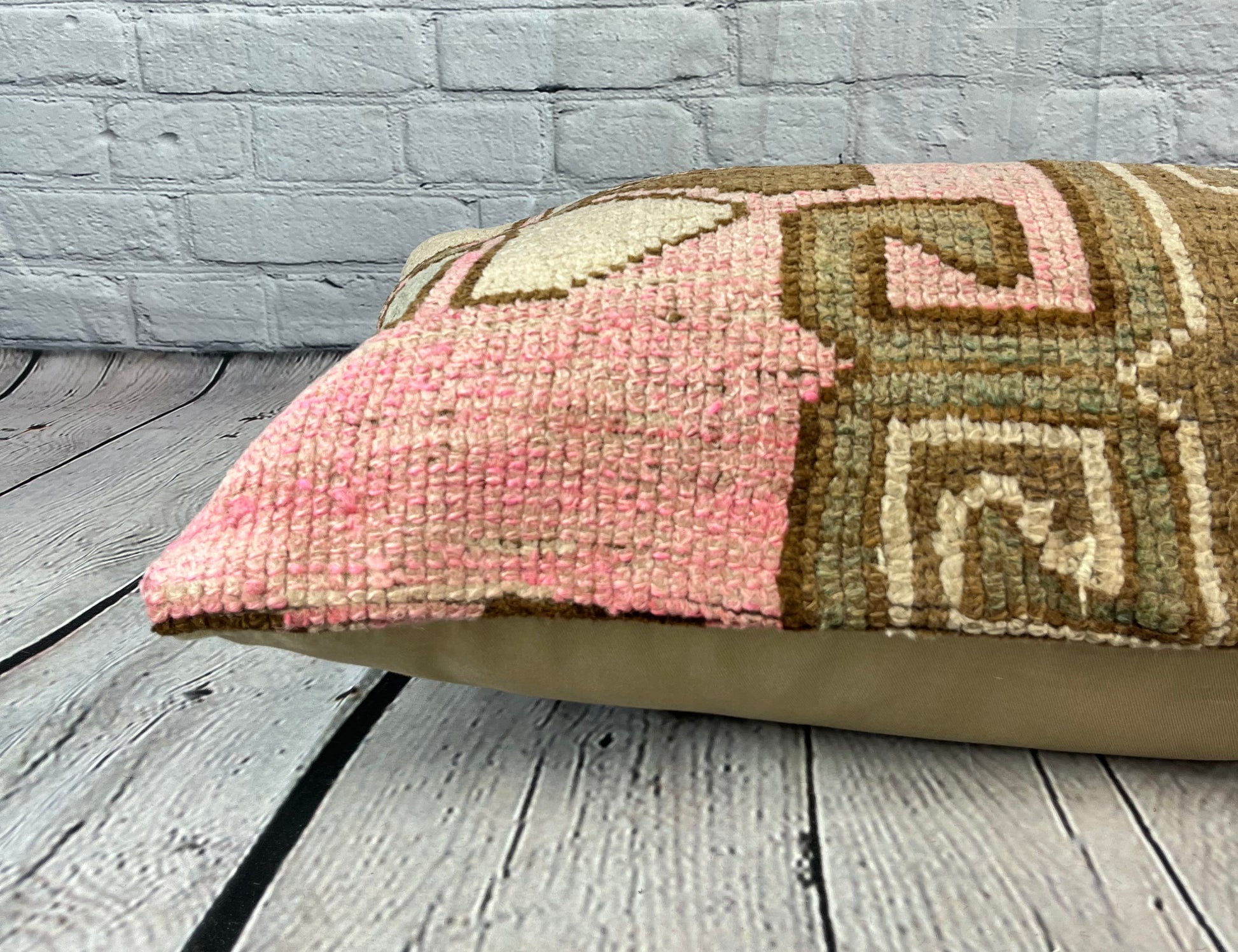 16 x 24 Rug Pillow Aegean Bliss Turkish Pillow Cushion Cover #7683
