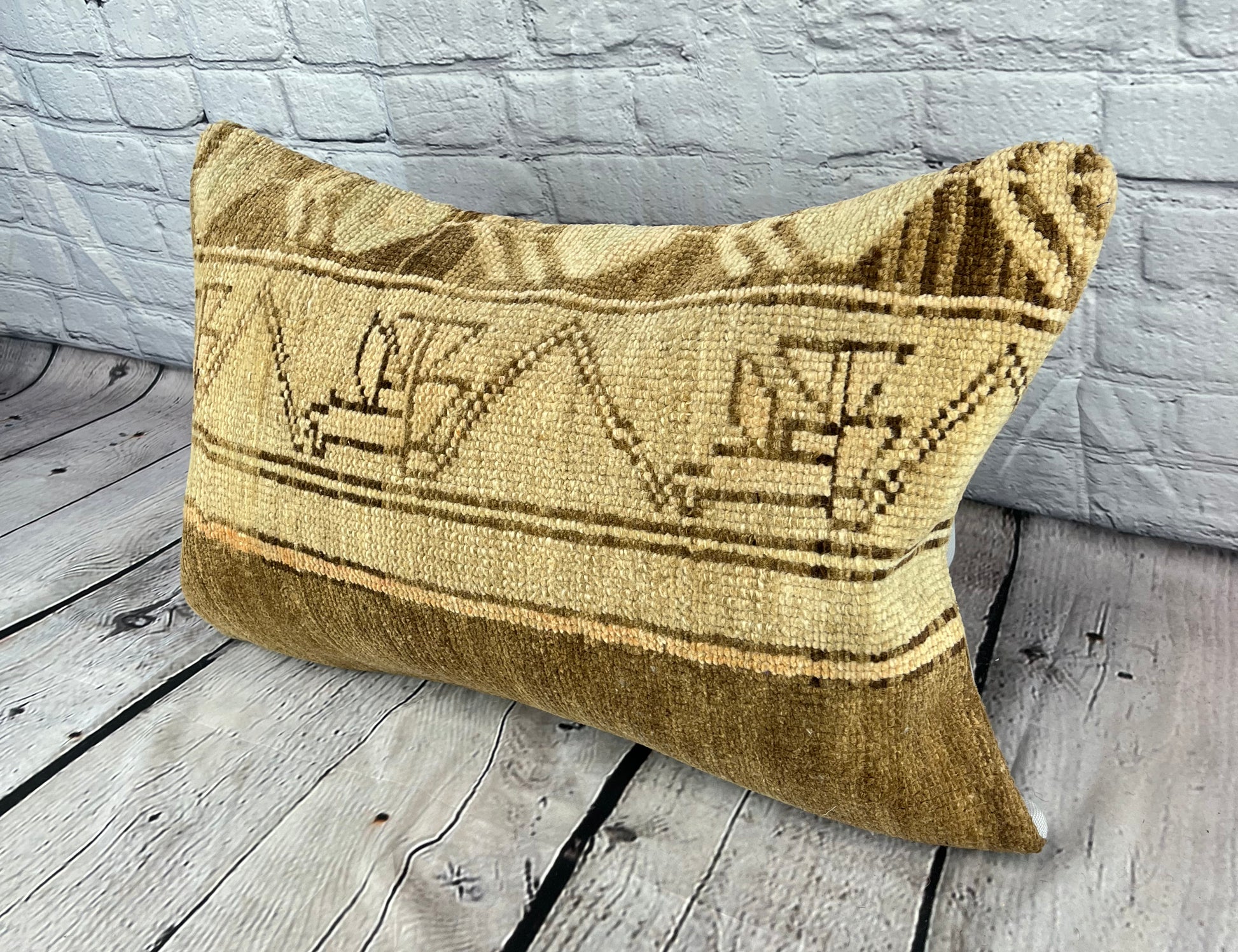 16 x 24 Rug Pillow Ottoman Retreat Turkish Pillow Cushion Cover #6672