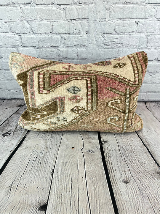 16 x 24 Rug Pillow Sapphire Serenade Turkish Pillow Cushion Cover #7433