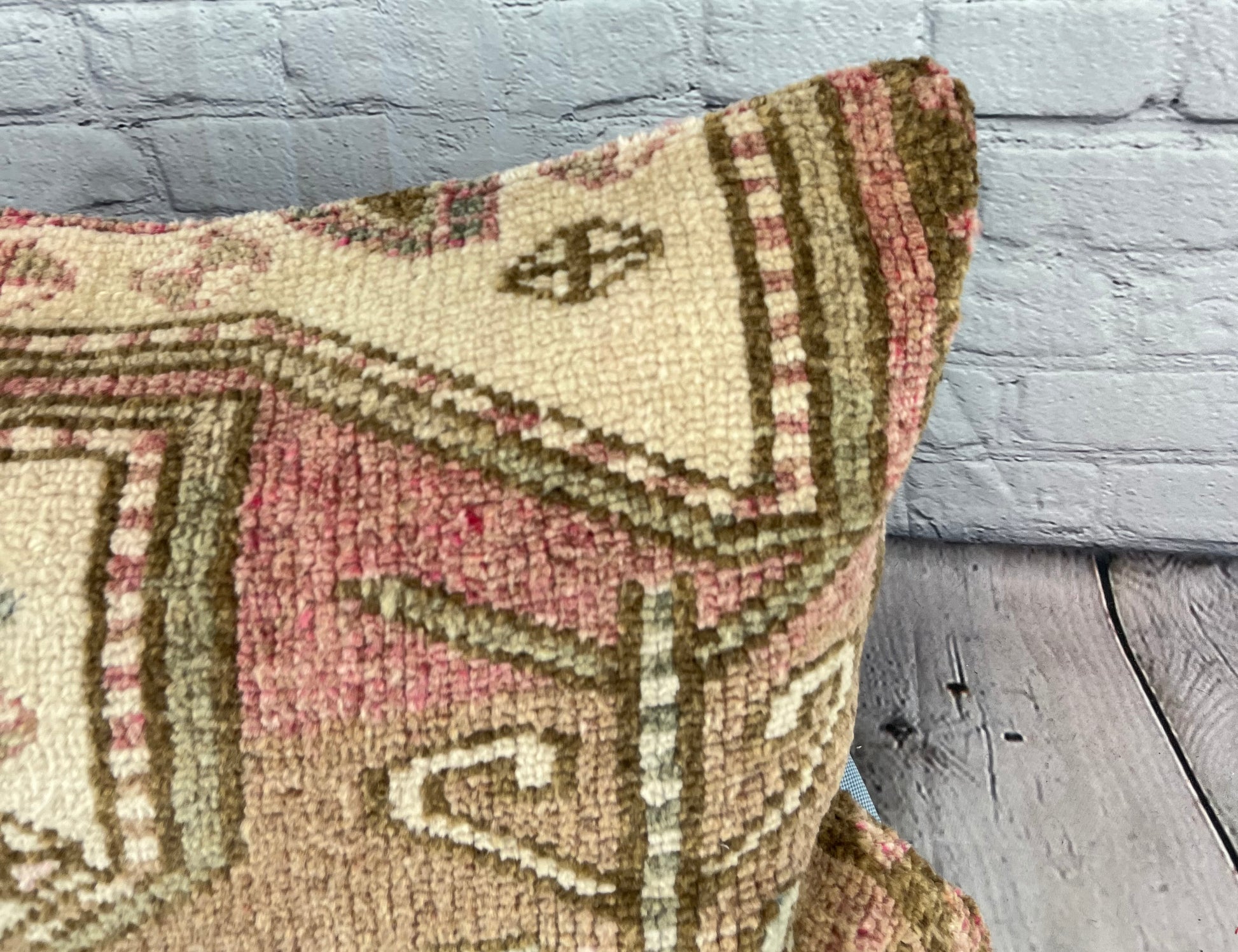 16 x 24 Rug Pillow Sapphire Serenade Turkish Pillow Cushion Cover #7433