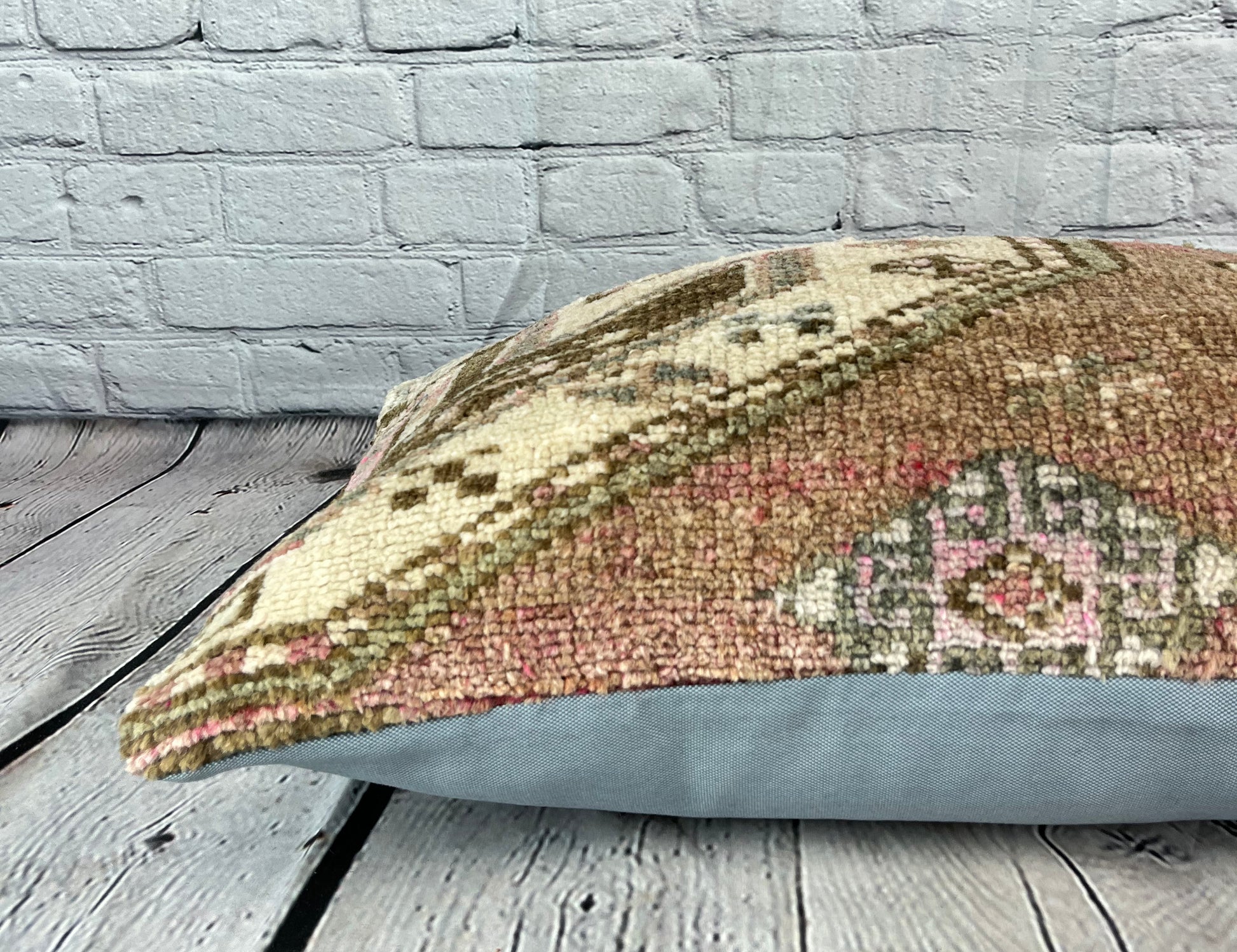 16 x 24 Rug Pillow Sapphire Serenade Turkish Pillow Cushion Cover #7433