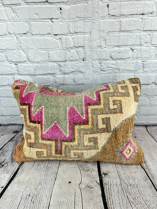 16 x 24 Rug Pillow Ottoman Havenly Turkish Pillow Cushion Cover #7456