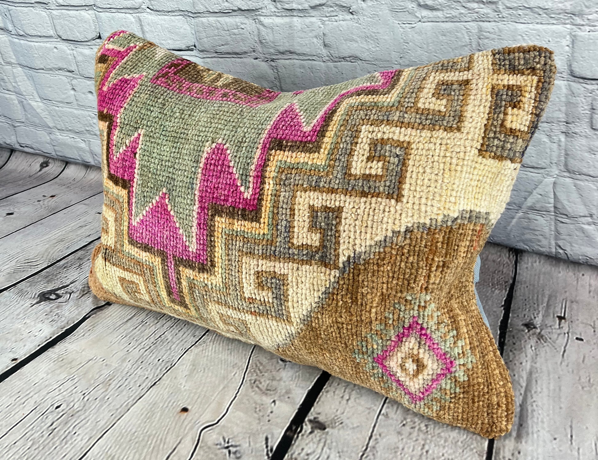16 x 24 Rug Pillow Ottoman Havenly Turkish Pillow Cushion Cover #7456