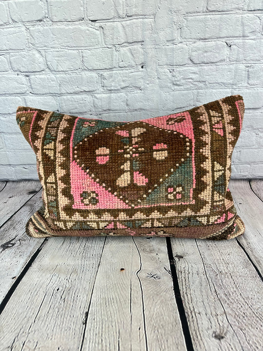 16 x 24 Rug Pillow Spice Souk Serenity Turkish Pillow Cushion Cover #7439