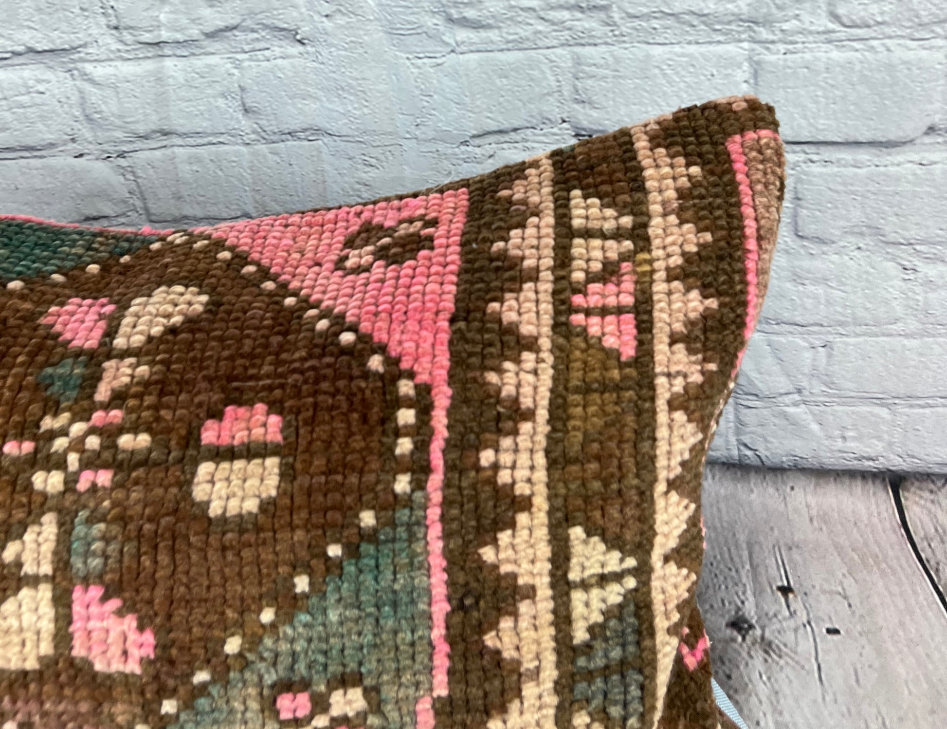16 x 24 Rug Pillow Spice Souk Serenity Turkish Pillow Cushion Cover #7439