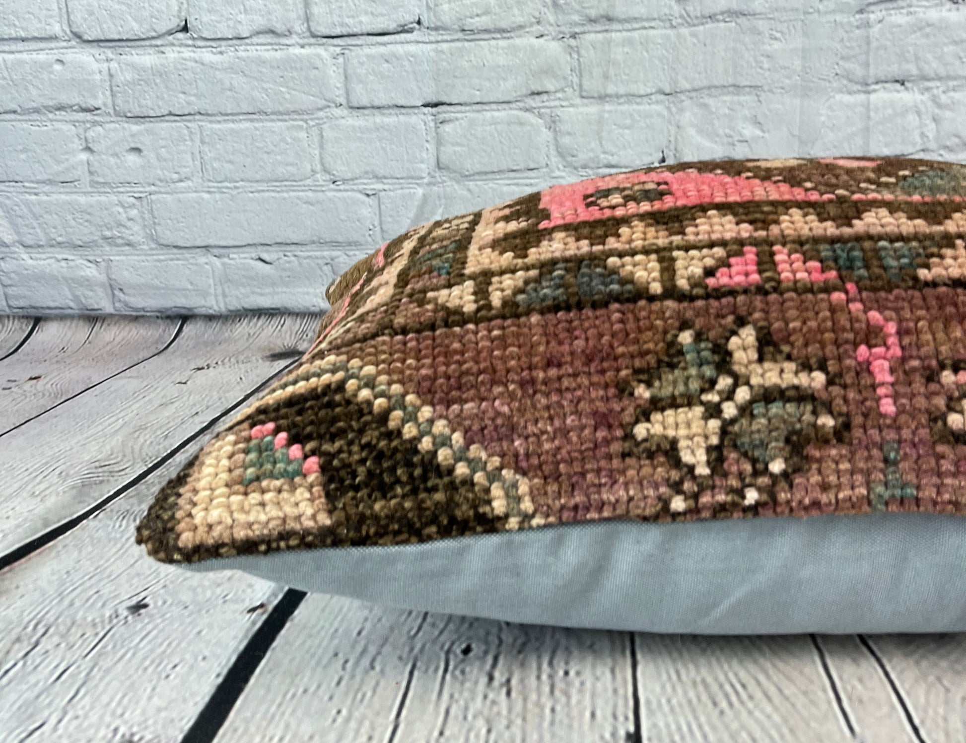 16 x 24 Rug Pillow Spice Souk Serenity Turkish Pillow Cushion Cover #7439