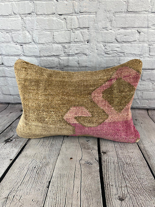 16 x 24 Rug Pillow Sapphire Hush Turkish Pillow Cushion Cover #7430