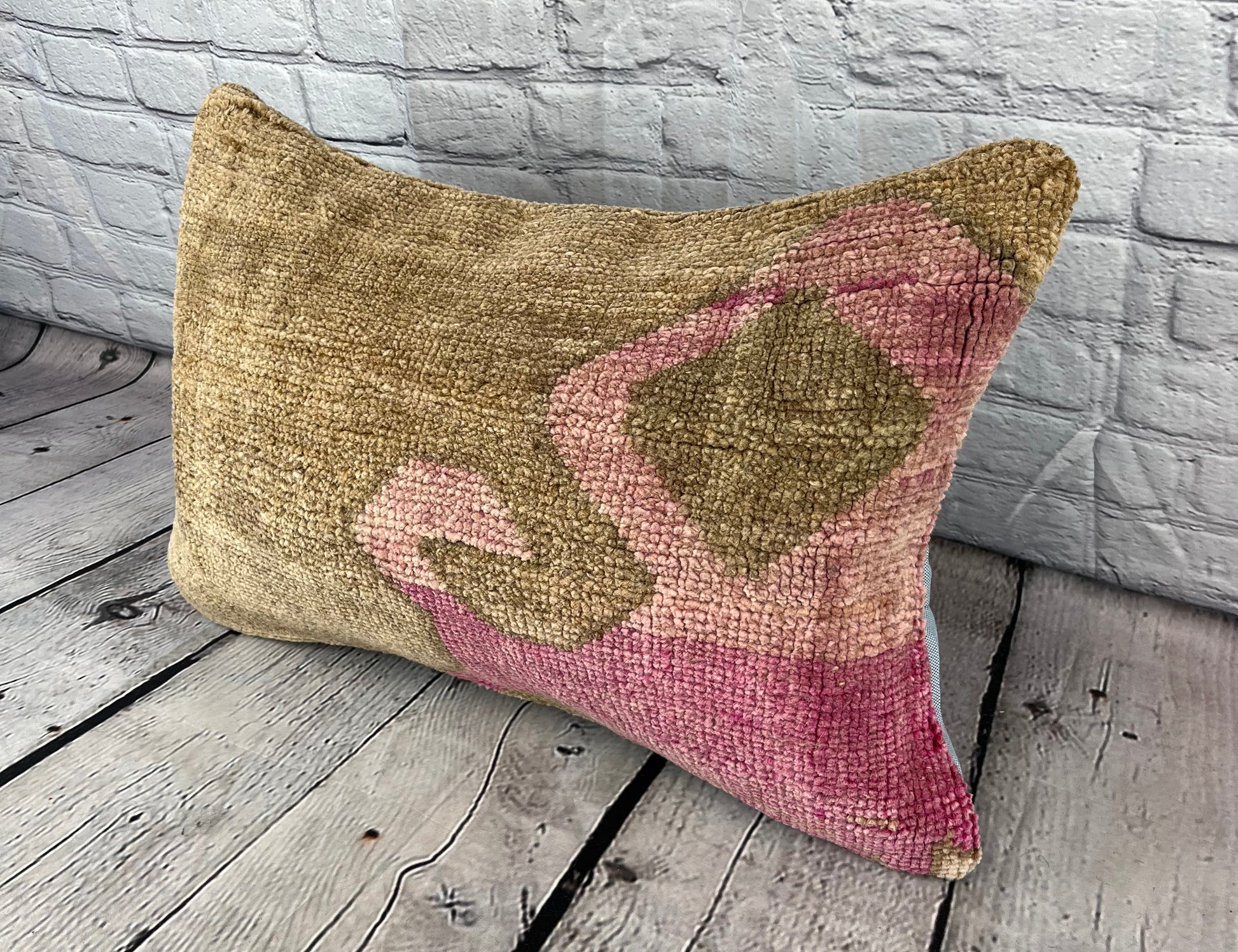 16 x 24 Rug Pillow Sapphire Hush Turkish Pillow Cushion Cover #7430