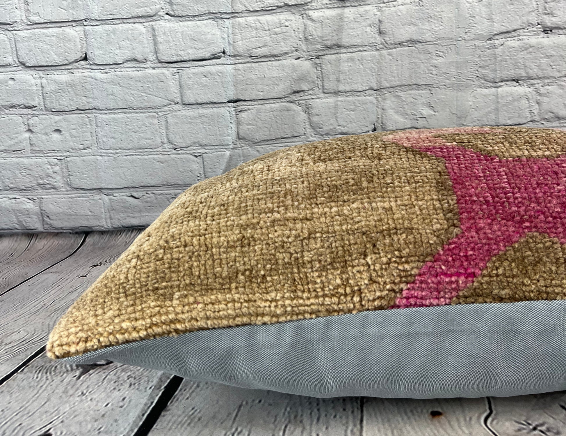 16 x 24 Rug Pillow Sapphire Hush Turkish Pillow Cushion Cover #7430