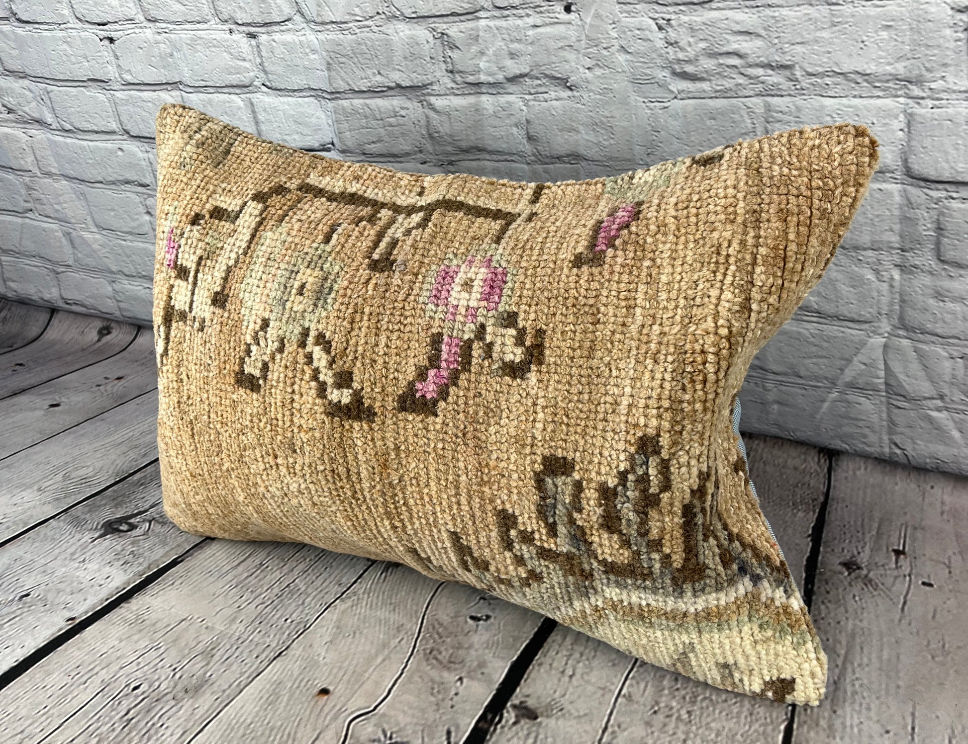 16 x 24 Rug Pillow Bosporus Drift Turkish Pillow Cushion Cover #7416