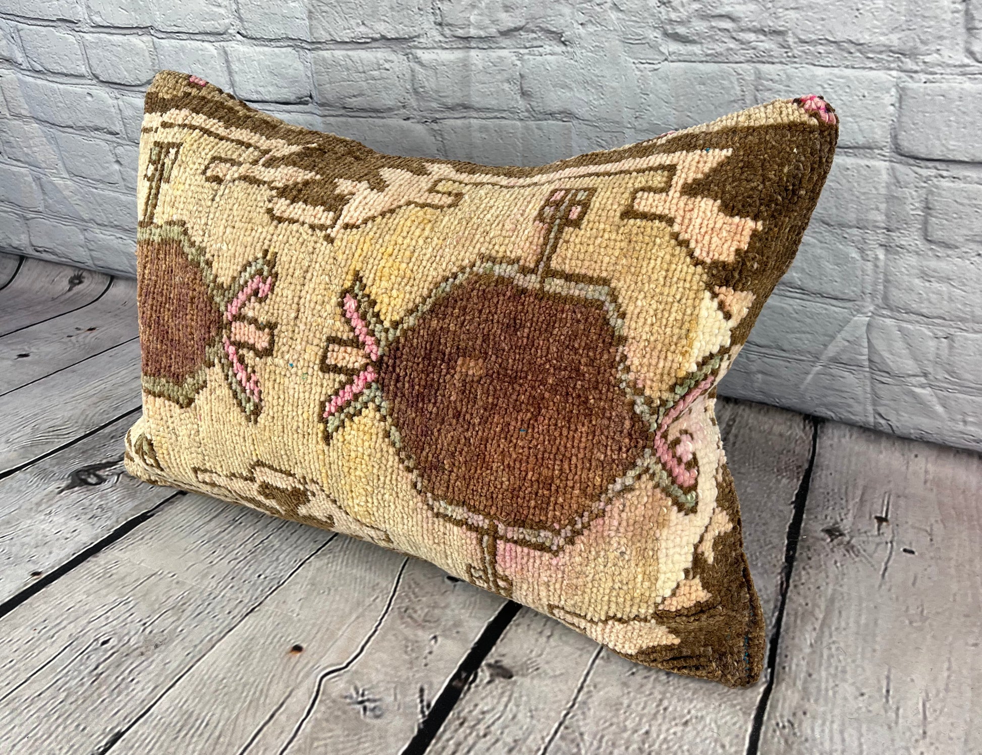 16 x 24 Rug Pillow Bosporus Whispers Turkish Pillow Cushion Cover #7485