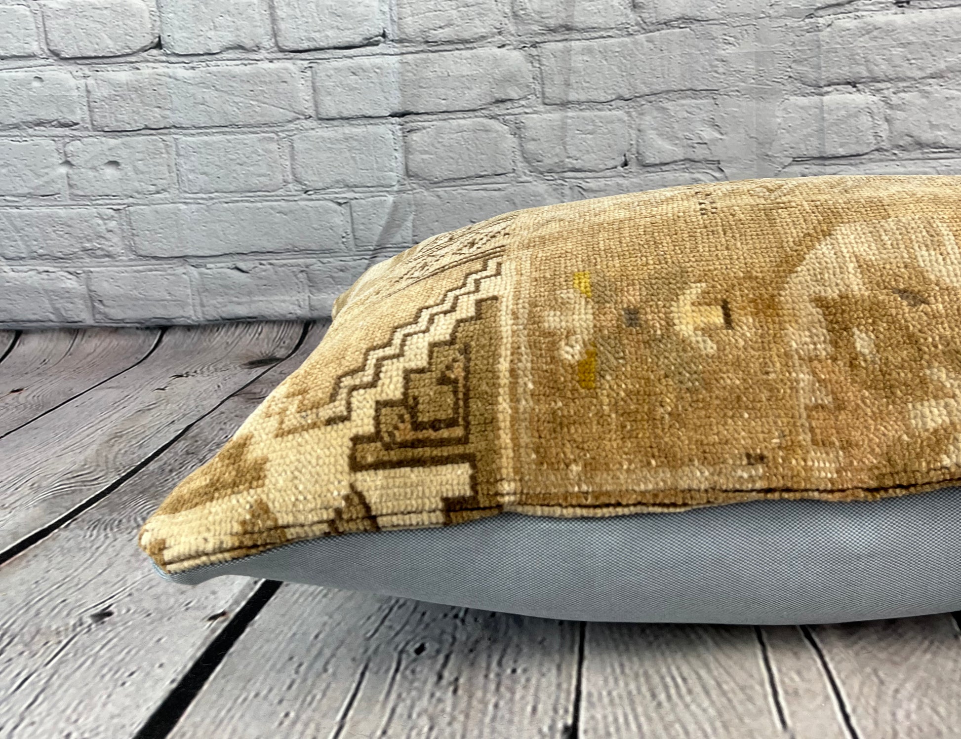 16 x 24 Rug Pillow Golden Meadows Turkish Pillow Cushion Cover #7458