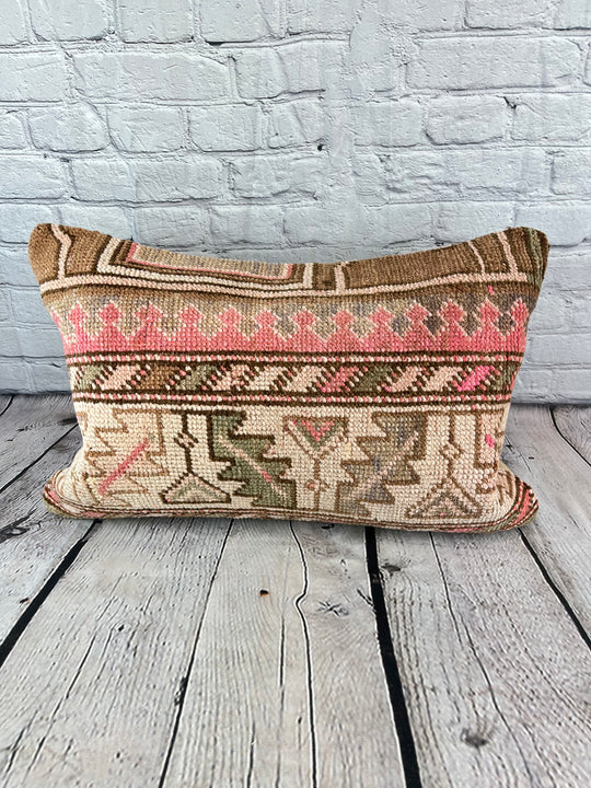 16 x 24 Rug Pillow Anatolian Echoes Turkish Pillow Cushion Cover #7846