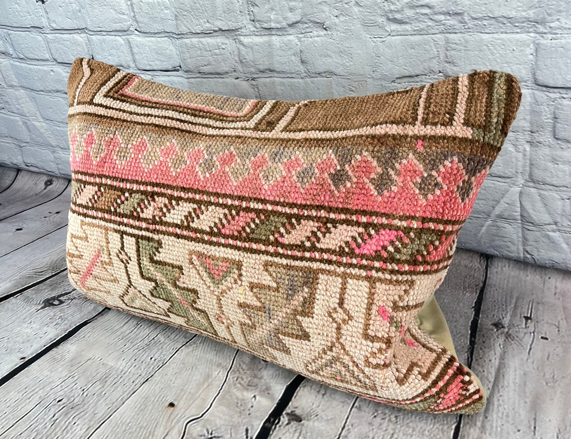 16 x 24 Rug Pillow Anatolian Echoes Turkish Pillow Cushion Cover #7846