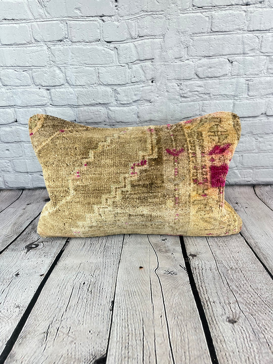 16 x 24 Rug Pillow Ottoman Opal Turkish Pillow Cushion Cover #7710