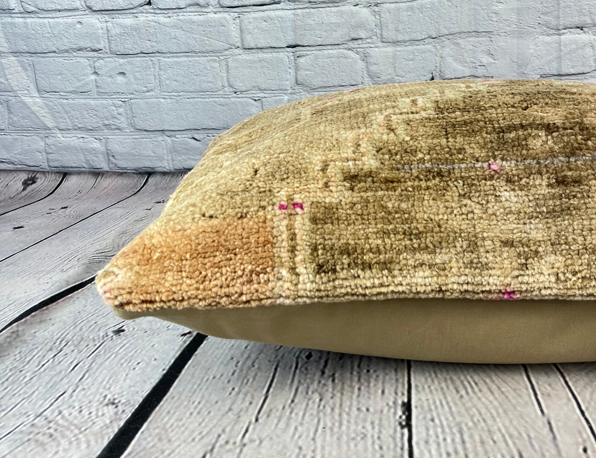 16 x 24 Rug Pillow Ottoman Opal Turkish Pillow Cushion Cover #7710