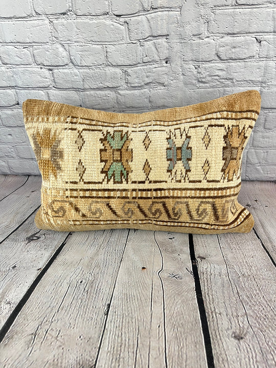 16 x 24 Rug Pillow Cappadocian Tranquility Turkish Pillow Cushion Cover #7688