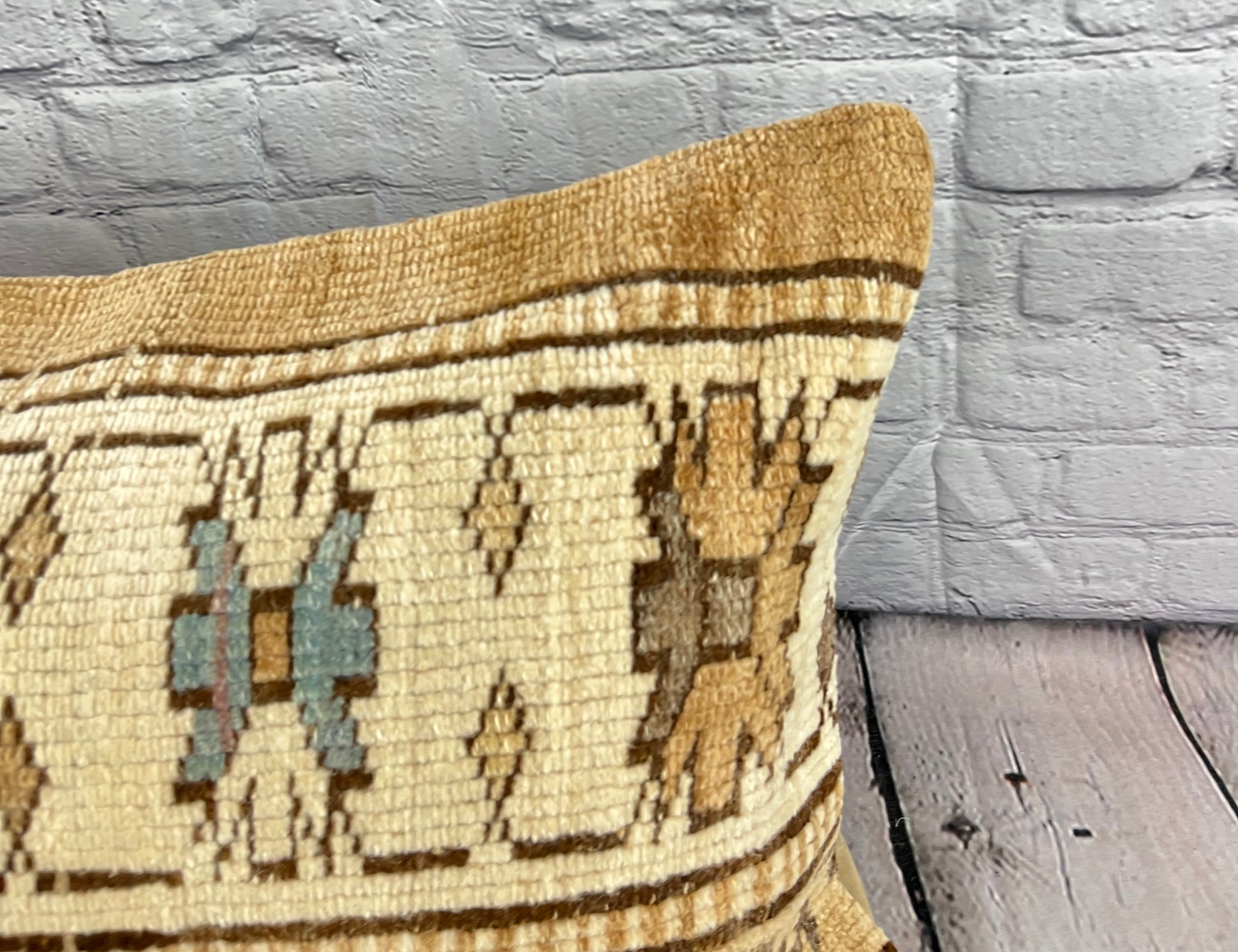 16 x 24 Rug Pillow Cappadocian Tranquility Turkish Pillow Cushion Cover #7688