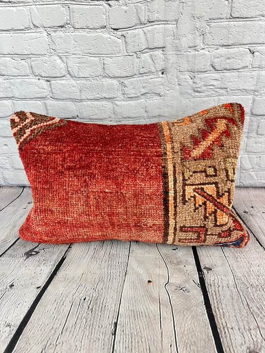 16 x 24 Rug Pillow Aegean Harmony Turkish Pillow Cushion Cover #7704