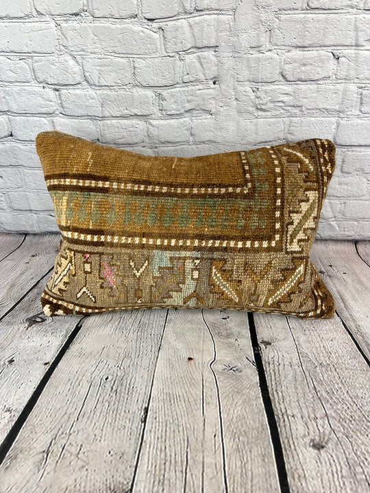 16 x 24 Rug Pillow Ottoman Elysian Bliss Turkish Pillow Cushion Cover #7685