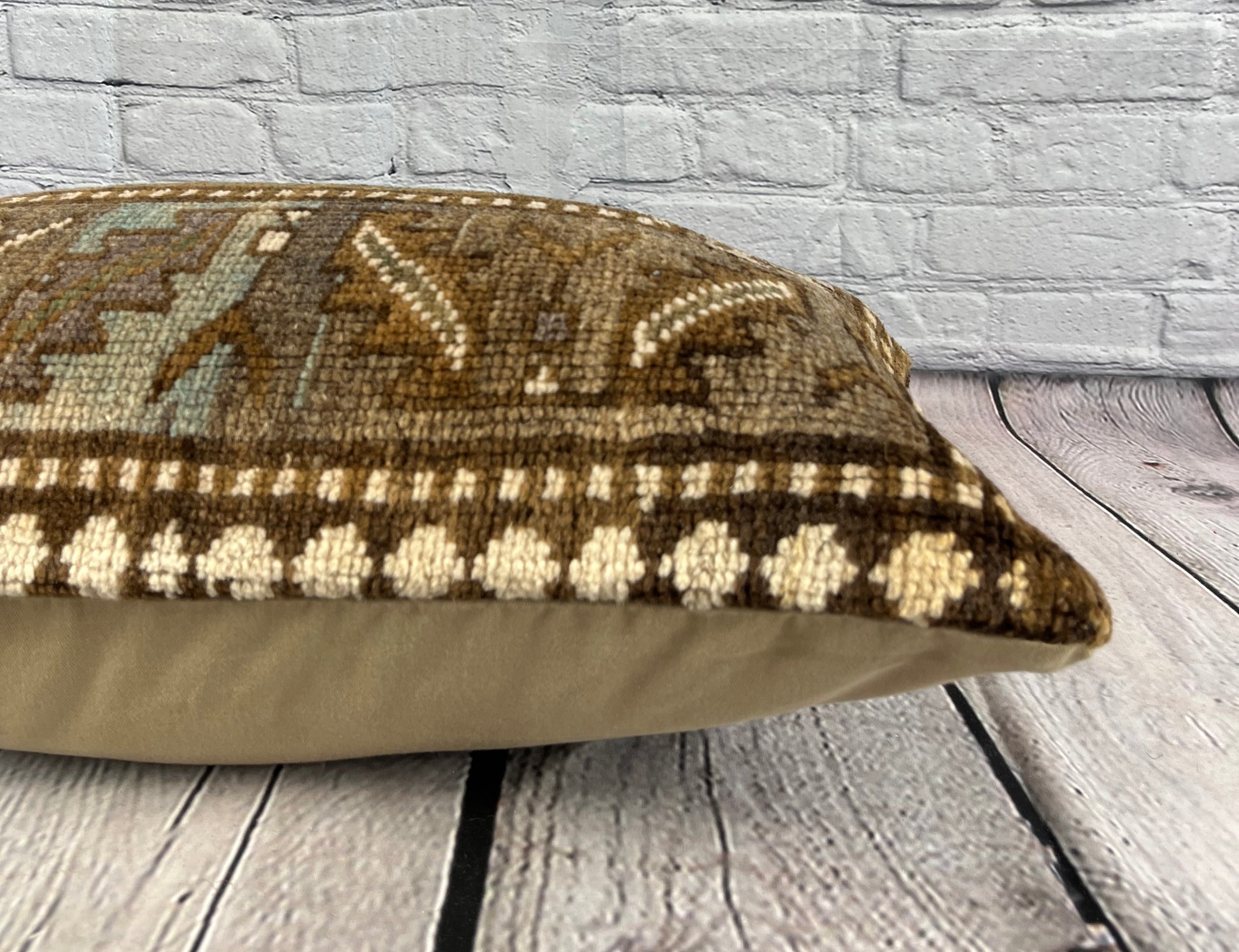 16 x 24 Rug Pillow Ottoman Elysian Bliss Turkish Pillow Cushion Cover #7685