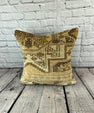 20 x 20 Rug Pillow Sultanate Golden Twilight Turkish Pillow Cushion Cover #7389
