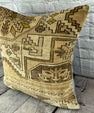 20 x 20 Rug Pillow Sultanate Golden Twilight Turkish Pillow Cushion Cover #7389