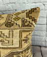 20 x 20 Rug Pillow Sultanate Golden Twilight Turkish Pillow Cushion Cover #7389
