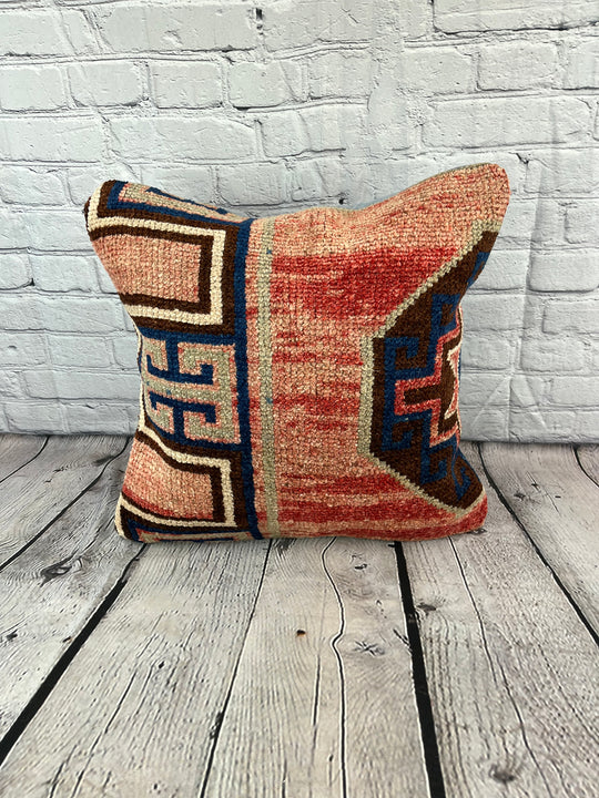 20 x 20 Rug Pillow Enigmatic Twilight Turkish Pillow Cushion Cover #7392