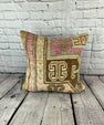 20 x 20 Rug Pillow Sapphire Twilight Turkish Pillow Cushion Cover #7403