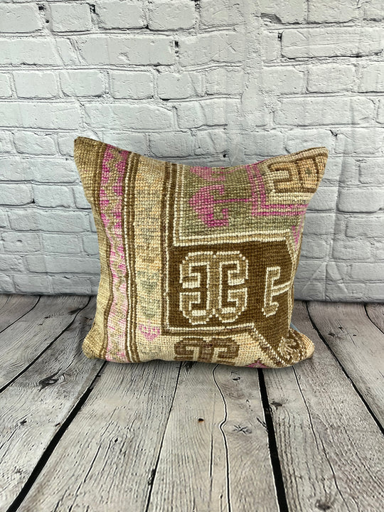 20 x 20 Rug Pillow Sapphire Twilight Turkish Pillow Cushion Cover #7403