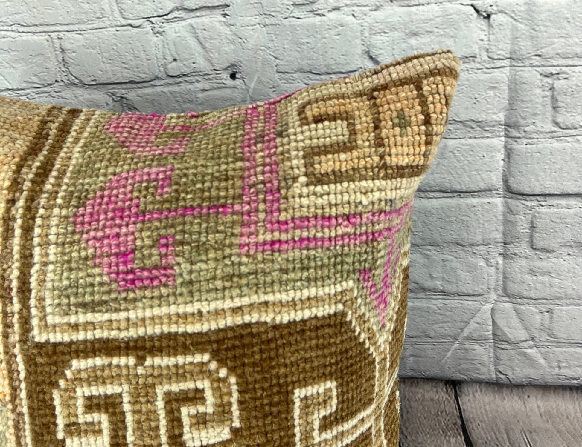 20 x 20 Rug Pillow Sapphire Twilight Turkish Pillow Cushion Cover #7403