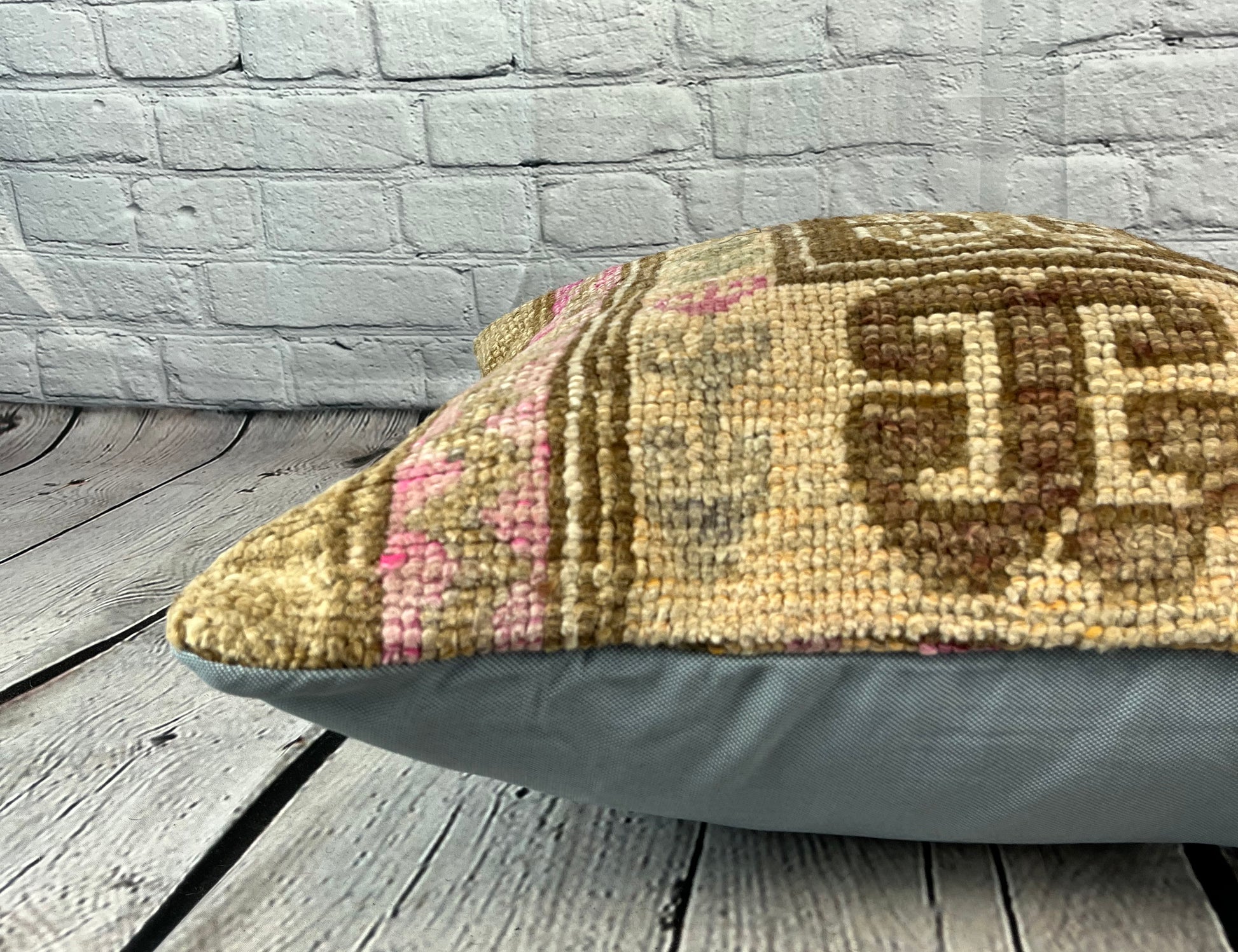 20 x 20 Rug Pillow Sapphire Twilight Turkish Pillow Cushion Cover #7403