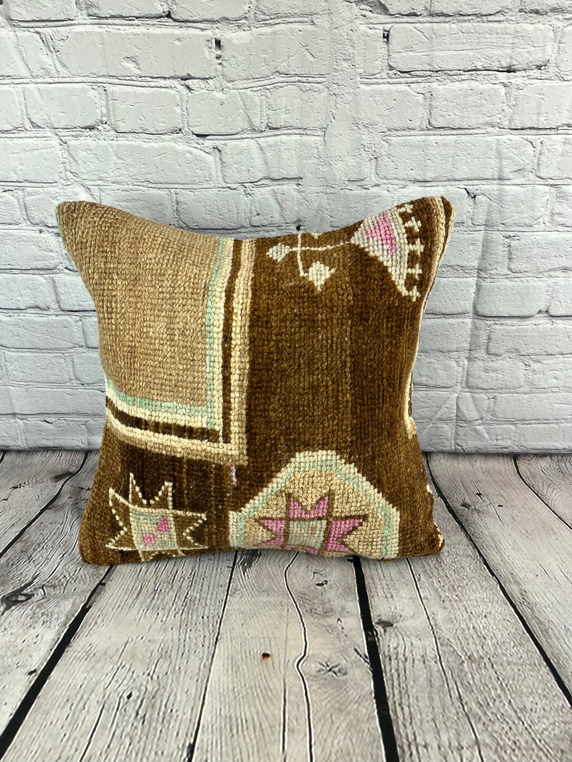 20 x 20 Rug Pillow Opulent Sunset Turkish Pillow Cushion Cover #7407