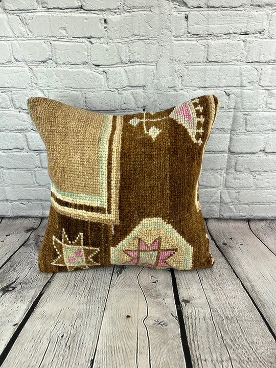 20 x 20 Rug Pillow Opulent Sunset Turkish Pillow Cushion Cover #7407