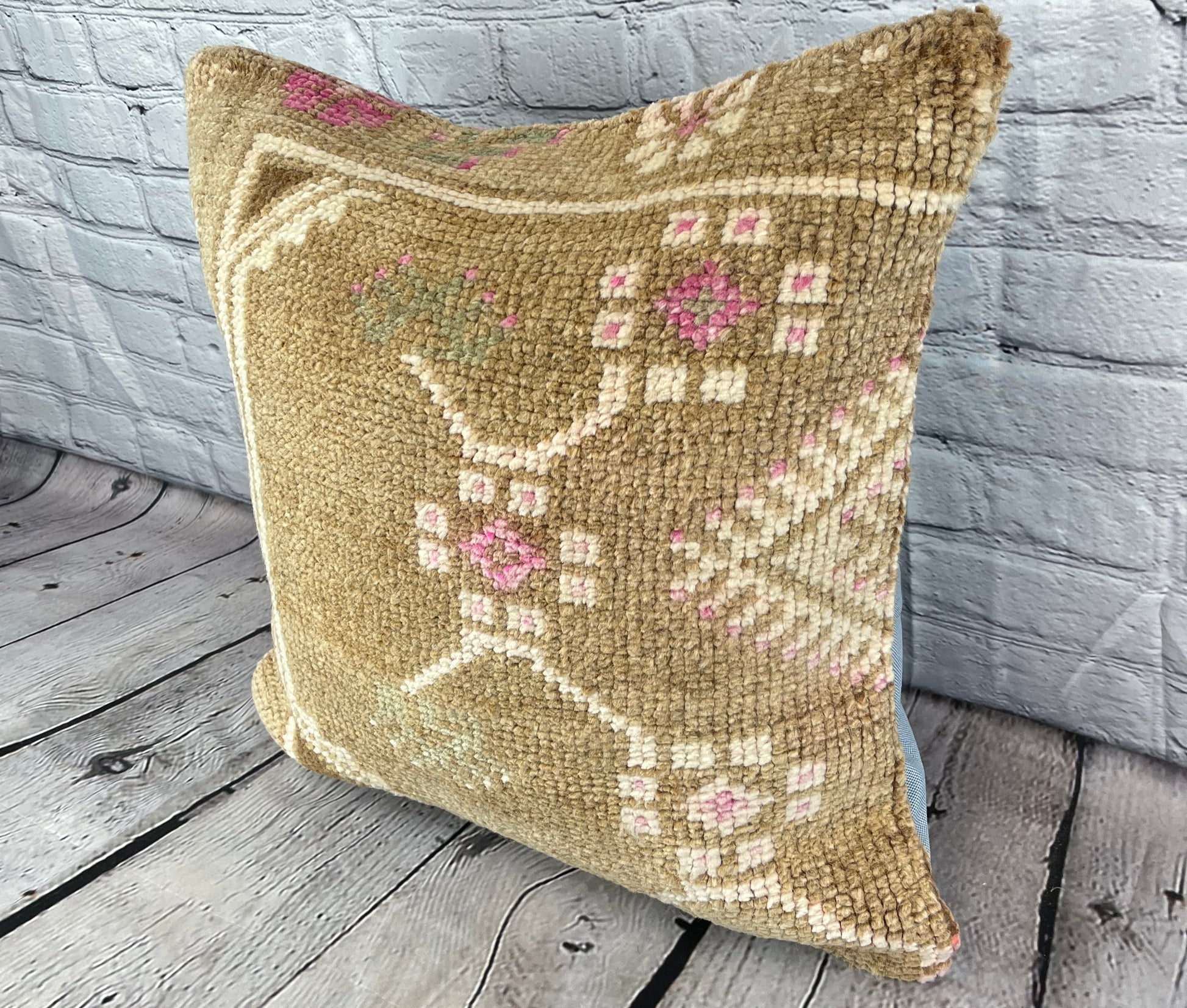 20 x 20 Rug Pillow Cappadocian Mystical Turkish Pillow Cushion Cover #7400