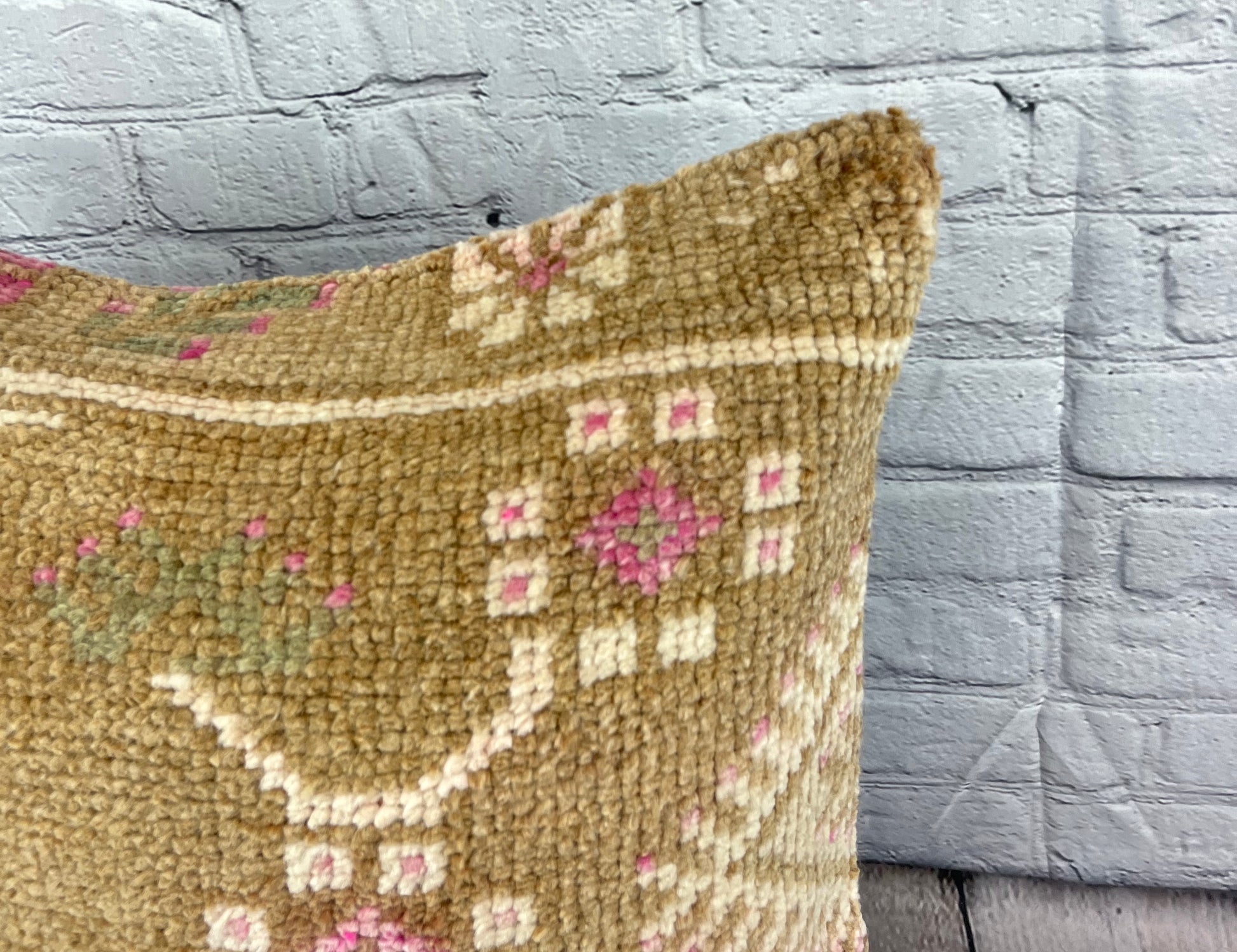 20 x 20 Rug Pillow Cappadocian Mystical Turkish Pillow Cushion Cover #7400