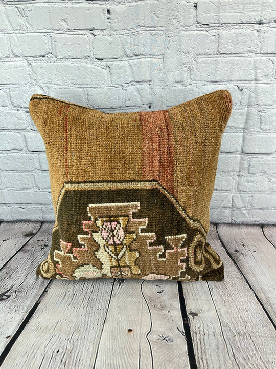 20 x 20 Rug Pillow Horizon Zenith Turkish Pillow Cushion Cover #7402