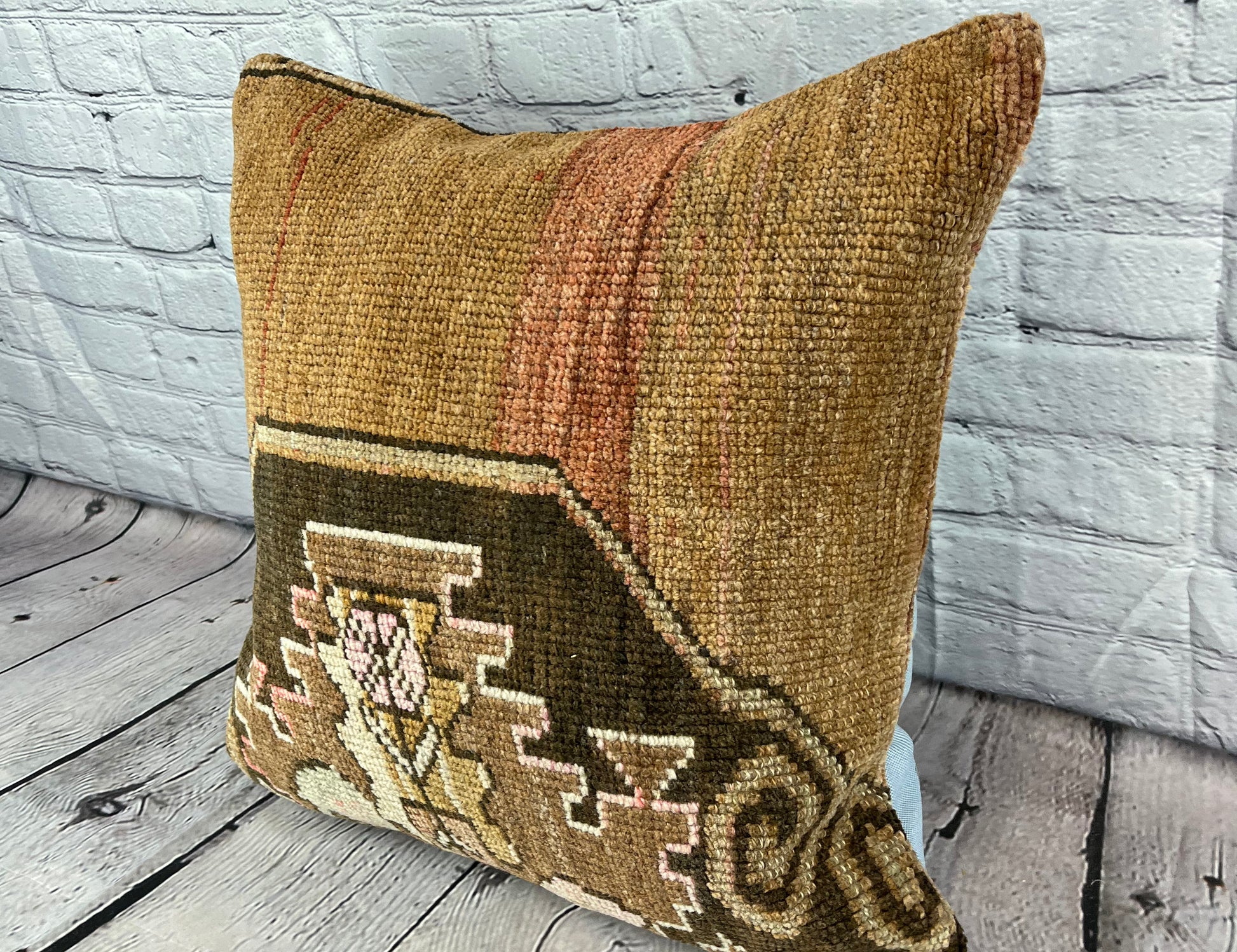20 x 20 Rug Pillow Horizon Zenith Turkish Pillow Cushion Cover #7402