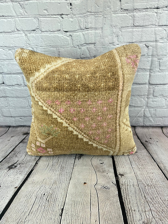 20 x 20 Rug Pillow Route Ethereal Turkish Pillow Cushion Cover #7397