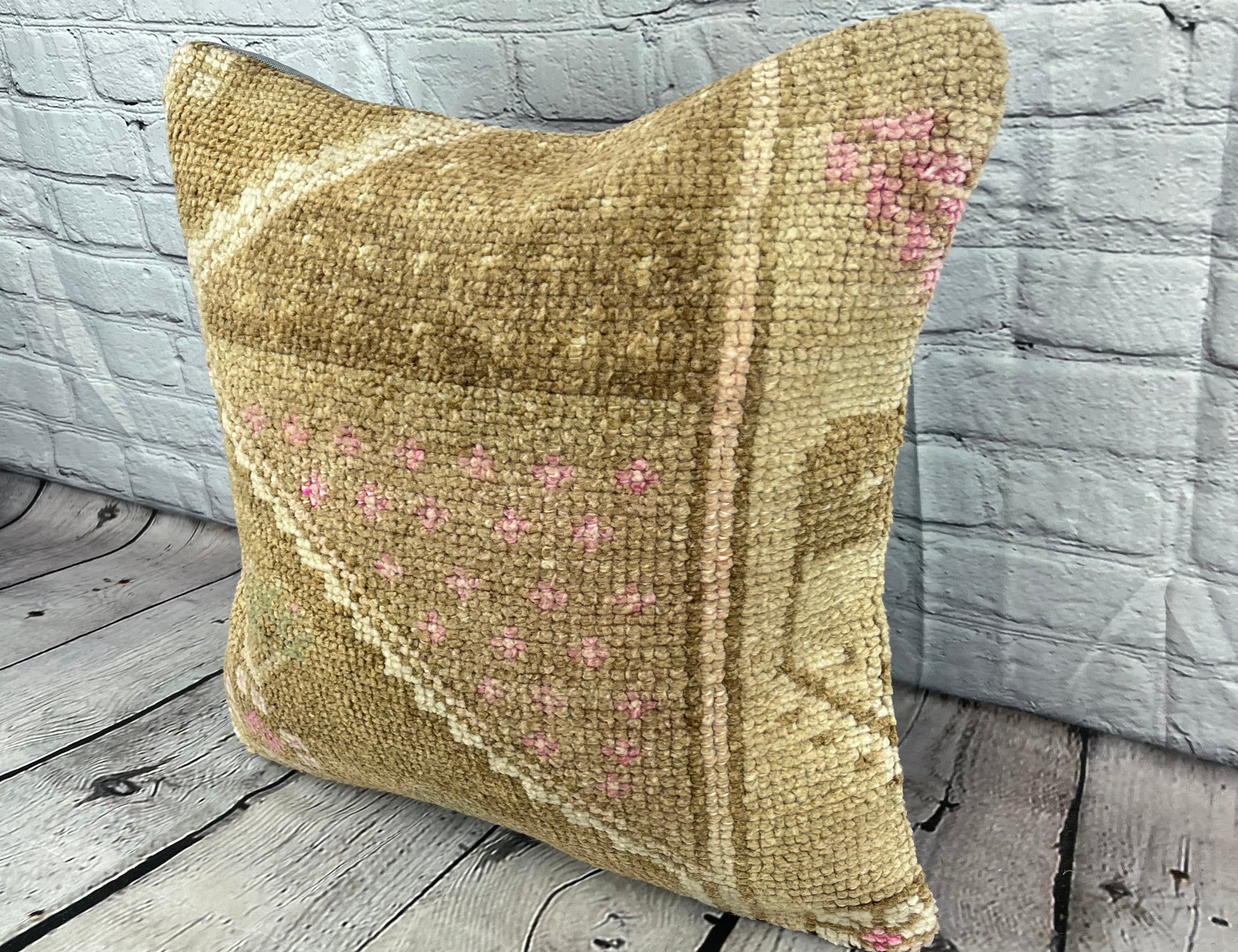 20 x 20 Rug Pillow Route Ethereal Turkish Pillow Cushion Cover #7397