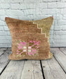 20 x 20 Rug Pillow Velvet Embrace Turkish Pillow Cushion Cover #7405
