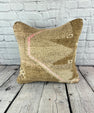20 x 20 Rug Pillow Aegean Tranquil Turkish Pillow Cushion Cover #7404